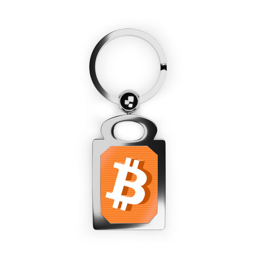 Orange Bitcoin 3D Keyring