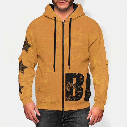Bitcoin Flip Zip Up 100% Cotton Hoodie