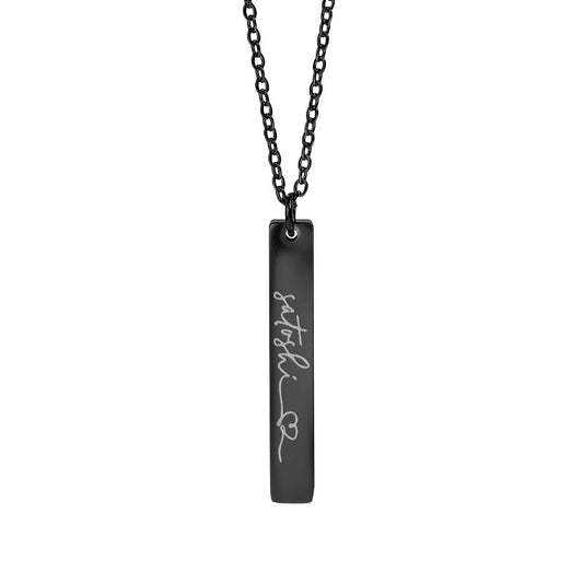 Satoshi Love Letters Vertical Bar Necklace