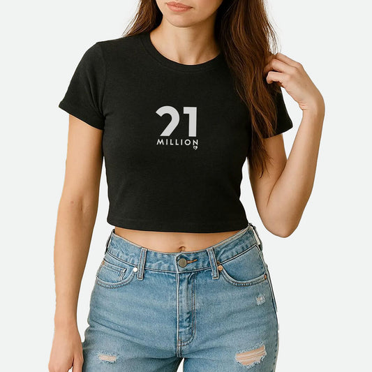 21 Million Emblem Baby Tee Crop Top