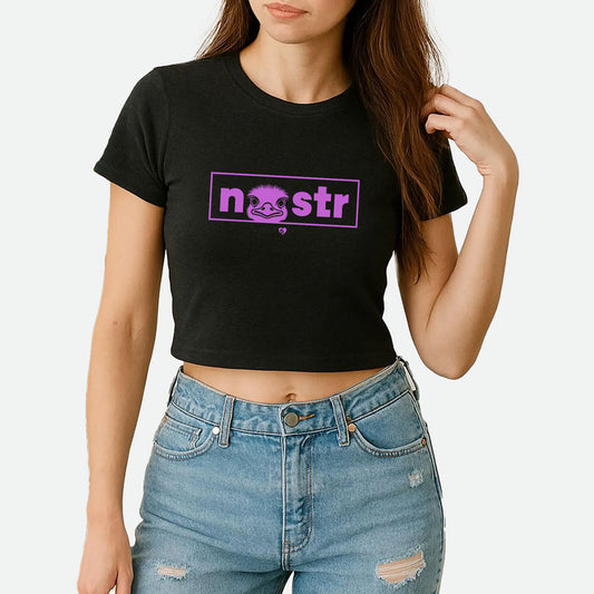 Nostr-ich Crop Top Baby Tee
