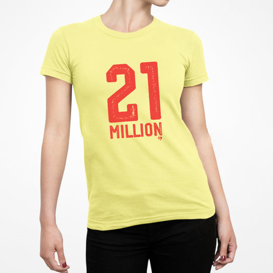 'No. 21 Million' Bitcoin Slim Fit T-Shirt