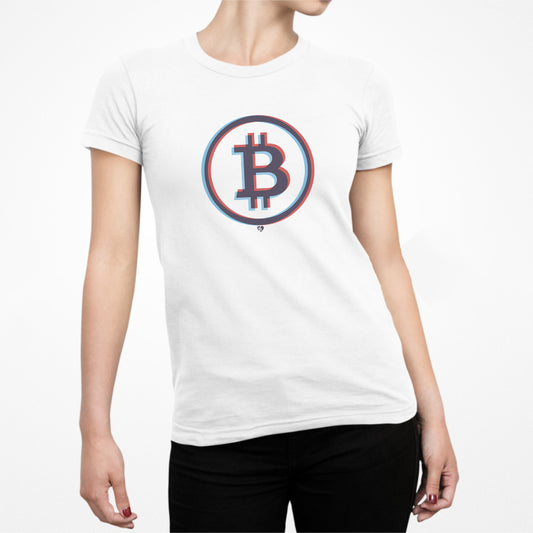 '3D Glasses Big B' Bitcoin Slim Fit T-Shirt