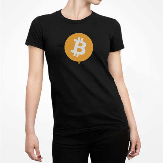 Big B Bitcoin Symbol Slim Fit T-Shirt