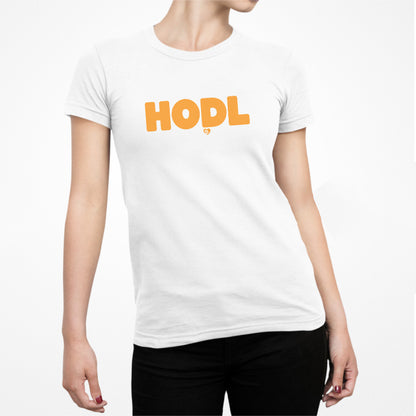 'HODL Bright' Bitcoin Slim Fit T-Shirt