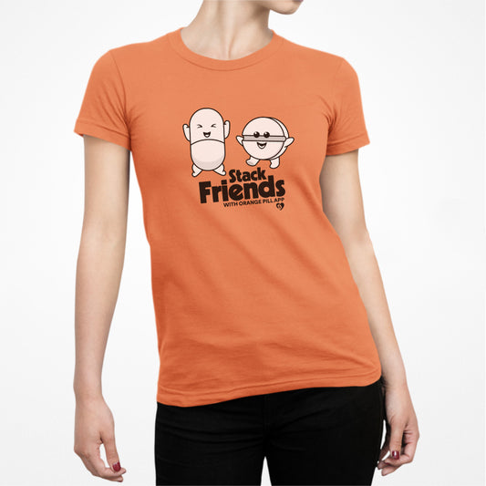 Stack Friends feat. The Orange Pill App Slim Fit T-Shirt