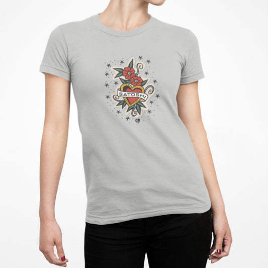 Satoshi Tattoo Slim Fit Women's T-Shirt
