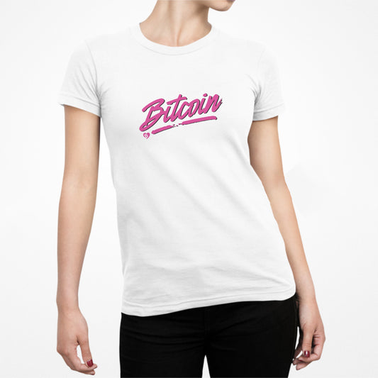 Bitcoin Spotlight Slim Fit Women's T-Shirt