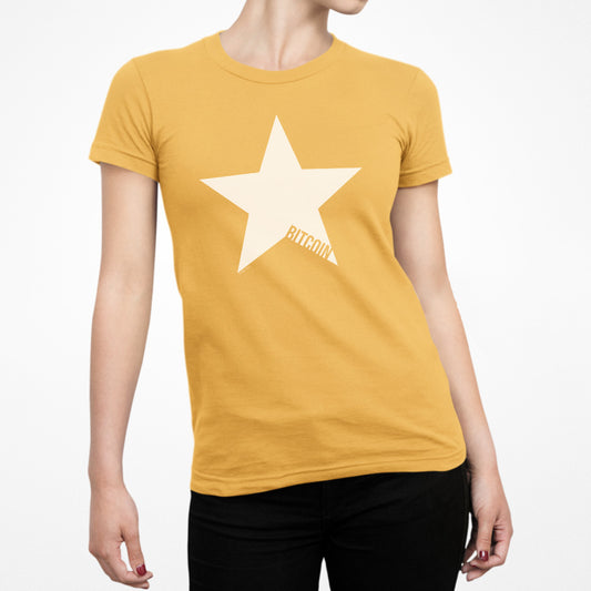 Big Bitcoin Star Slim Fit T-Shirt