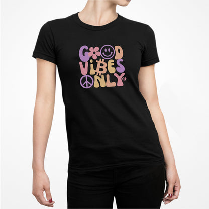 Good Vibes Only Bitcoin Women's Slim Fit T-Shirt