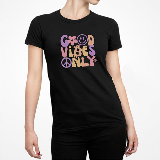 Good Vibes Only Bitcoin Women's Slim Fit T-Shirt