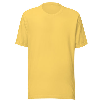 Yellow t-shirt on a white background