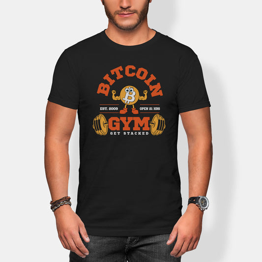 bitcoin gym black btc crypto t-shirt tee
