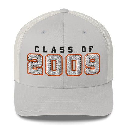 Gray cap with 'Class of 2009' text on a white background