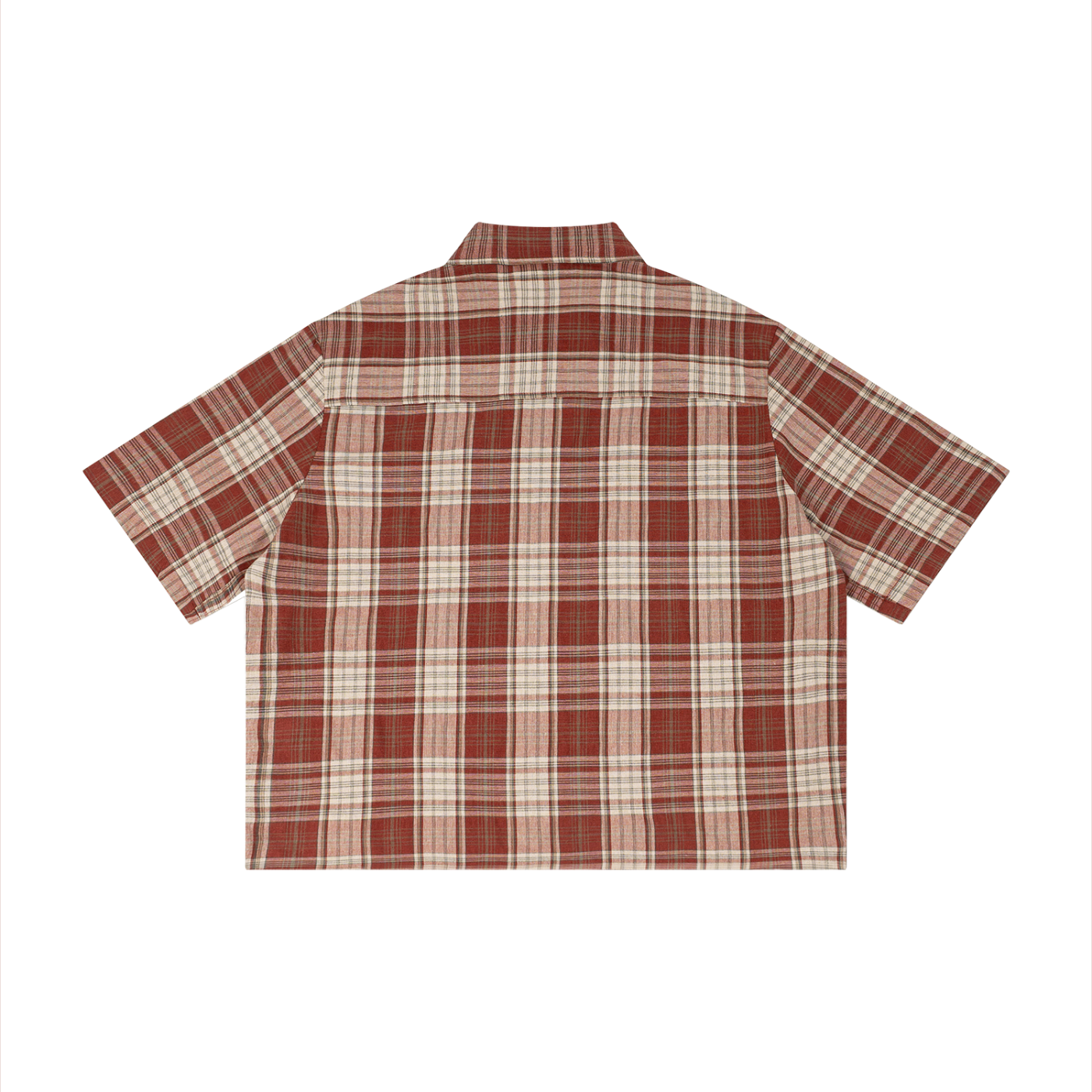 Satoshi Chunky Plaid Boxy Short Sleeve Shirt