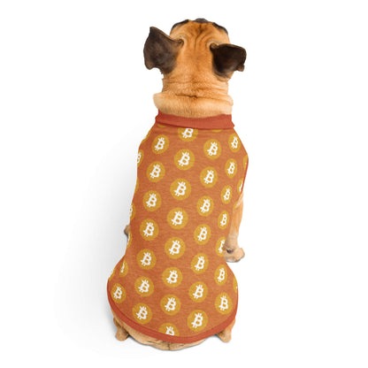 Orange Trad Bitcoin Knitted Pet Sweater