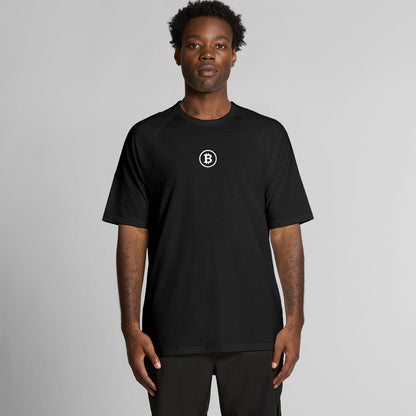 Simple Bitcoin Chest Symbol Sports T-Shirt