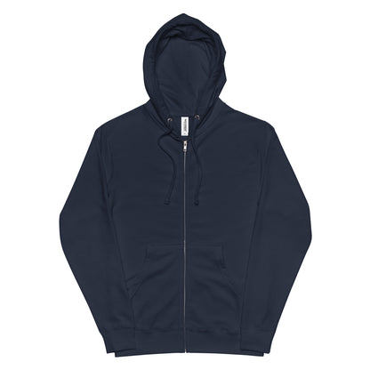 Navy blue hoodie on a white background
