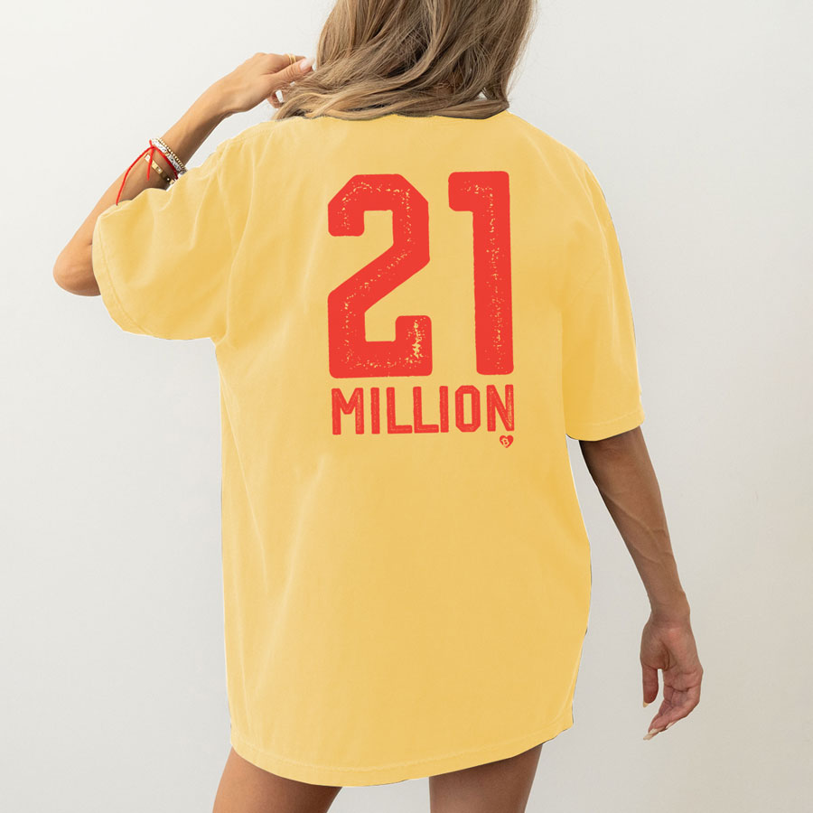 no. 21 million college jersey team bitcoin opsec t-shirt tee