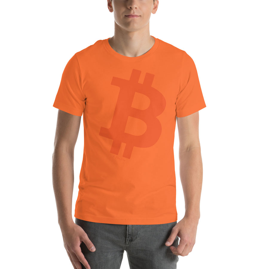 massive bitcoin logo symbol t-shirt